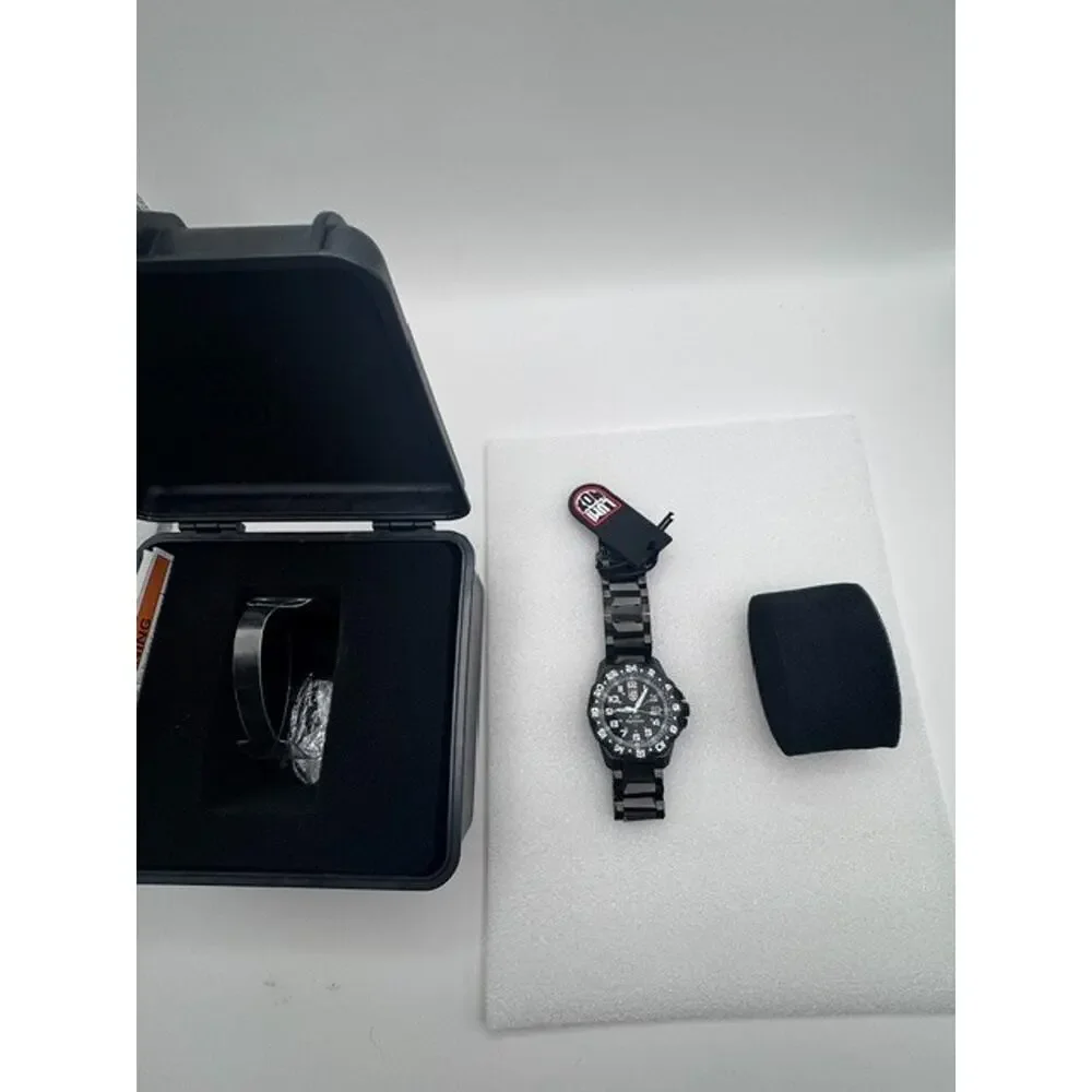 NEW Luminox F-117 Nighthawk GMT Gunmetal Divers Quartz Men's Watch XA.6422